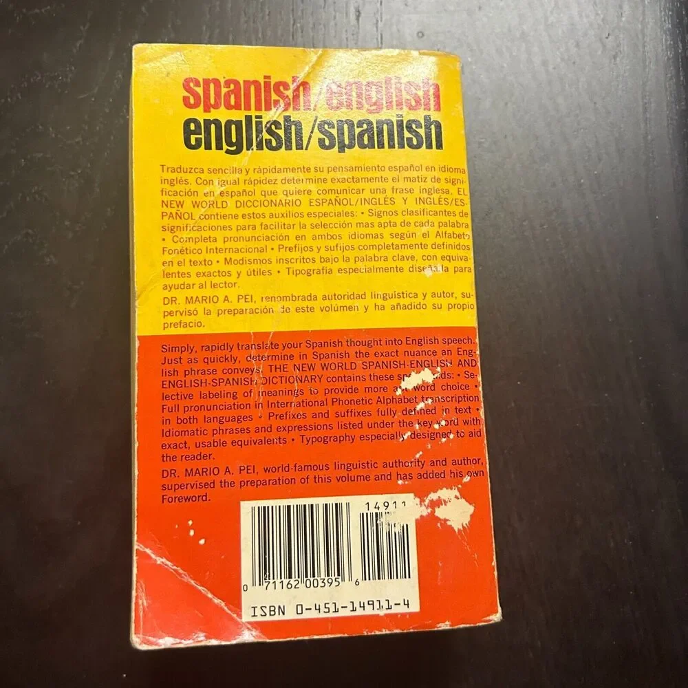 New World Spanish English/English Spanish by Salvatore Romondino 1969